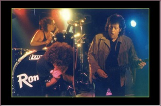 Bob Simons, guitar player with Romantics, pictured on right